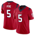 Punc H.Texans #5 Jalen Pitre Player Red Limited Vapor F.U.S.E. Home Game Stitched Jerseys