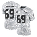 Punc H.Texans #69 Ed Ingram Player Arctic Camo Salute To Service Limited Game Stitched Jerseys