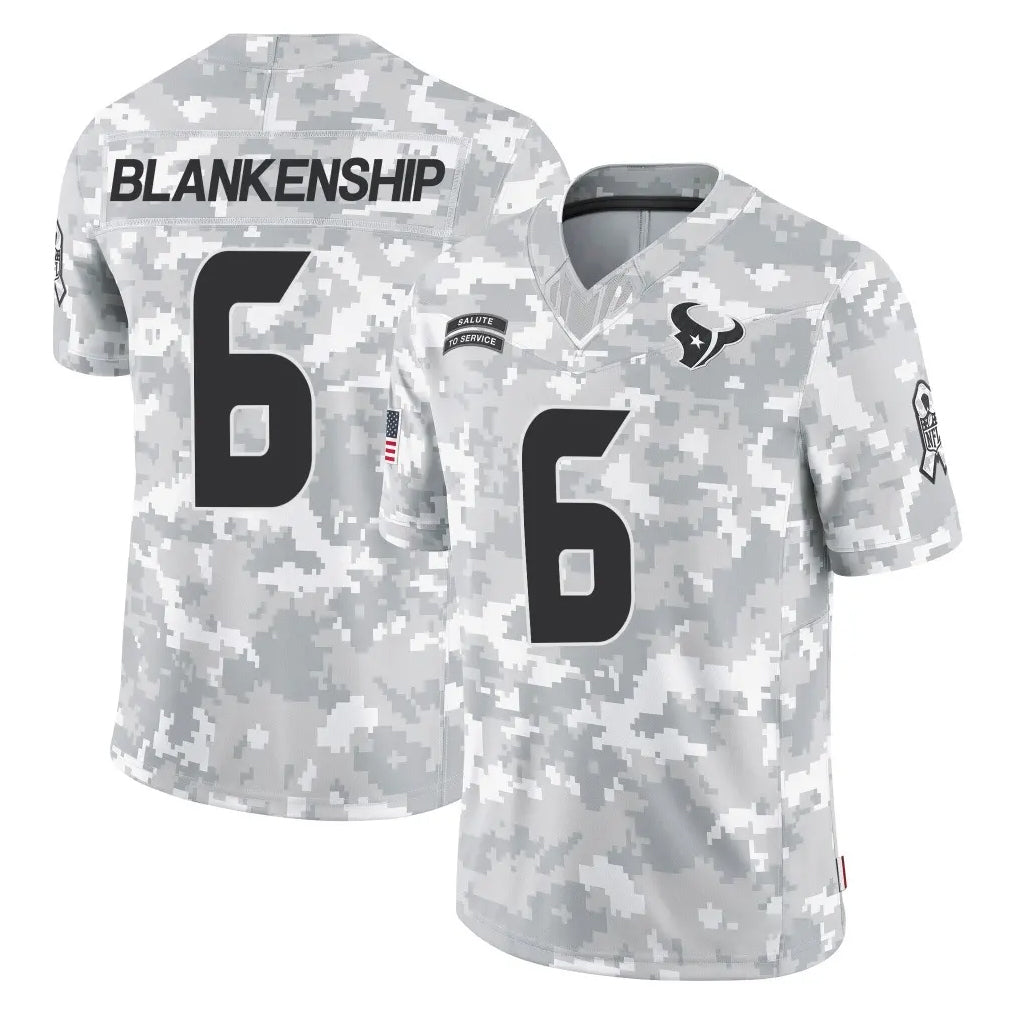 Punc H.Texans #6 Reed Blankenship Player Arctic Camo Salute To Service Limited Game Stitched Jerseys