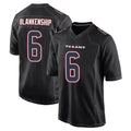 Punc H.Texans #6 Reed Blankenship Player Black Fashion Home Game Stitched Jerseys