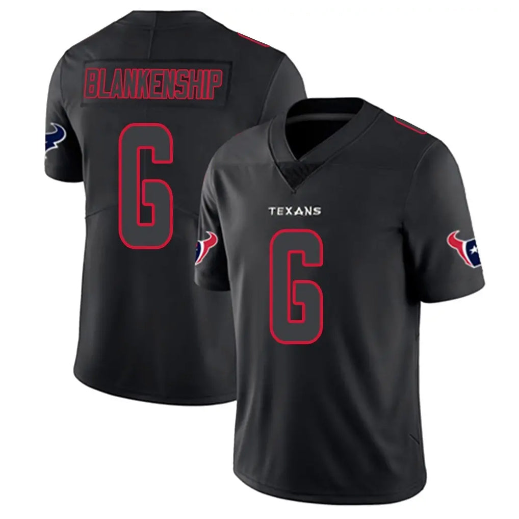Punc H.Texans #6 Reed Blankenship Player Black Impact Limited Game Stitched Jerseys