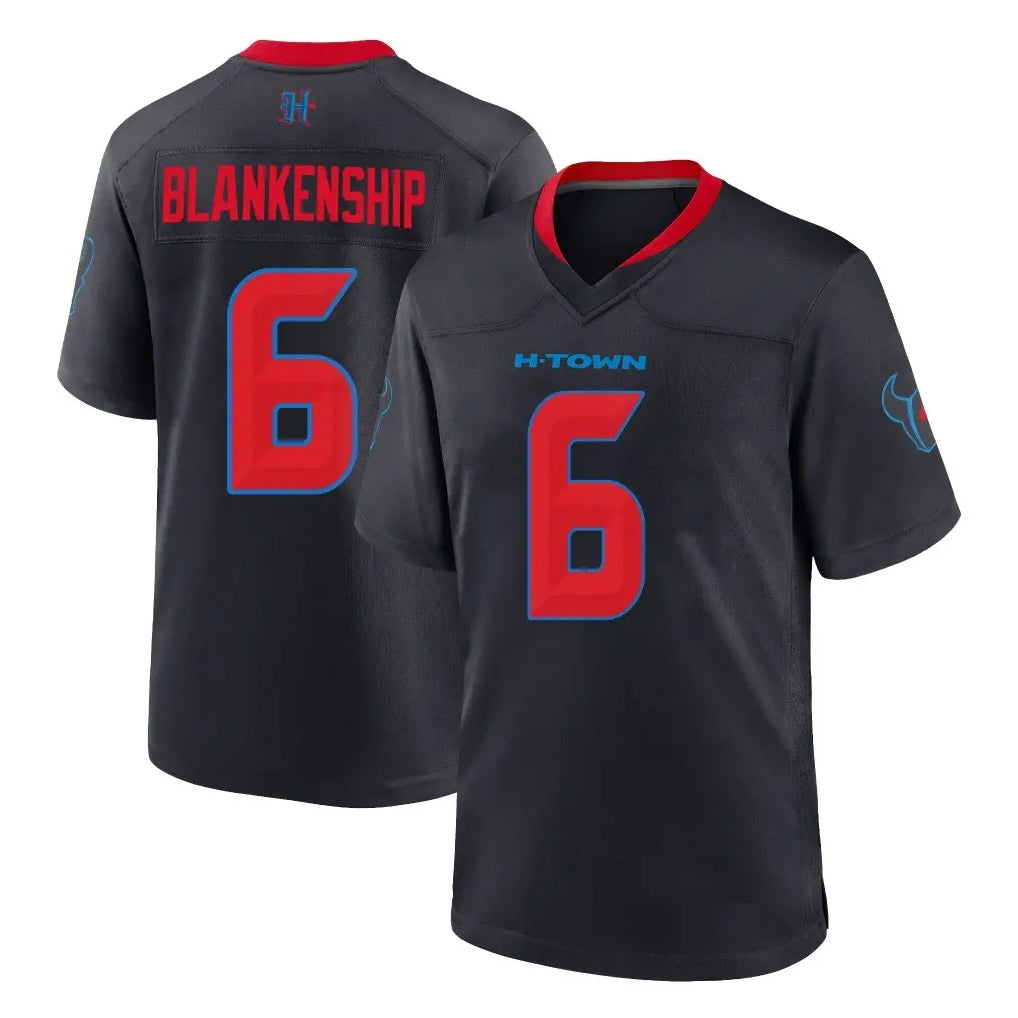 Punc H.Texans #6 Reed Blankenship Player Navy 2nd Alternate Home Game Stitched Jerseys