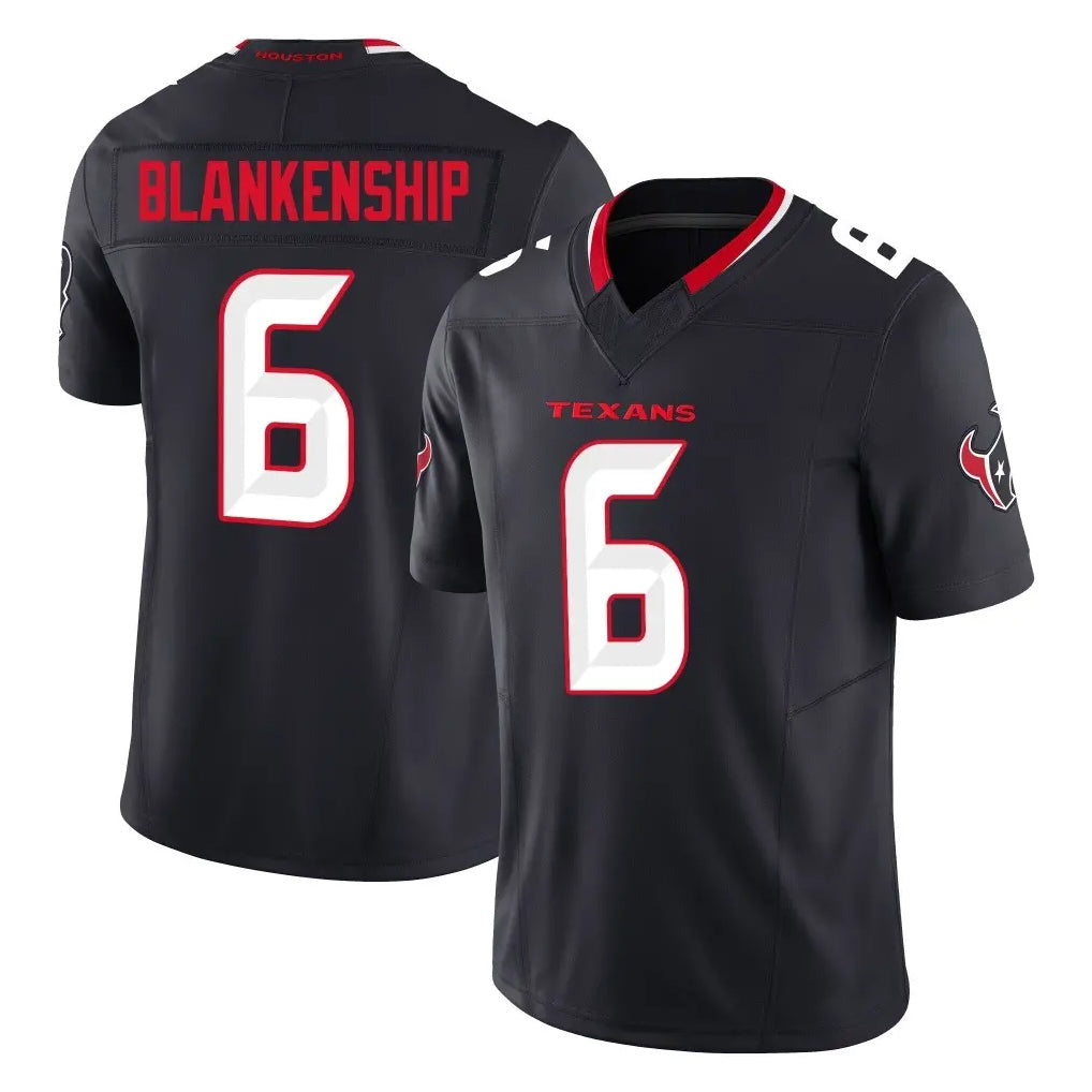 Punc H.Texans #6 Reed Blankenship Player Navy Limited Alternate Vapor F.U.S.E. Home Game Stitched Jerseys