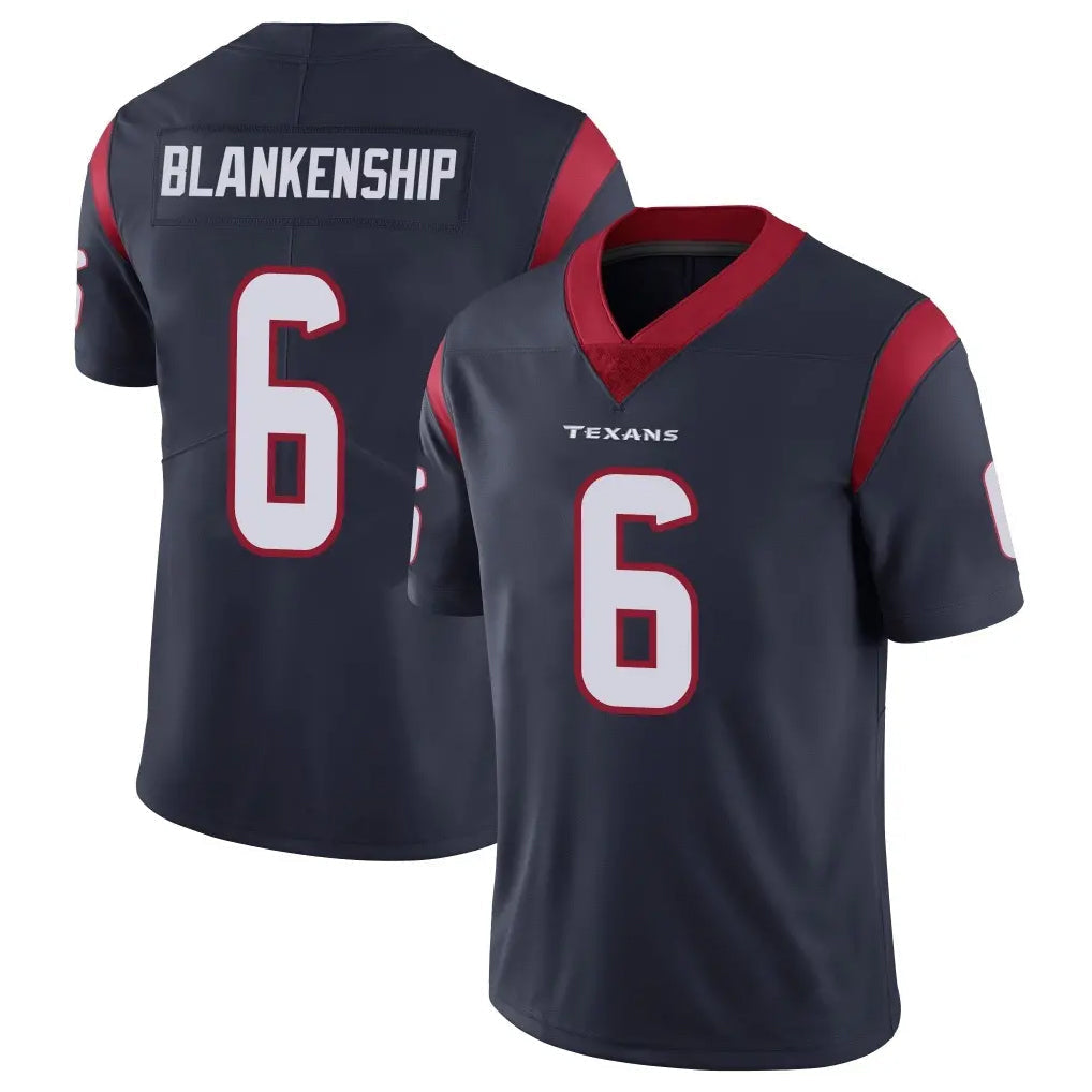 Punc H.Texans #6 Reed Blankenship Player Navy Limited Vapor Untouchable Home Game Stitched Jerseys