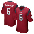 Punc H.Texans #6 Reed Blankenship Player Red Home Game Stitched Jerseys