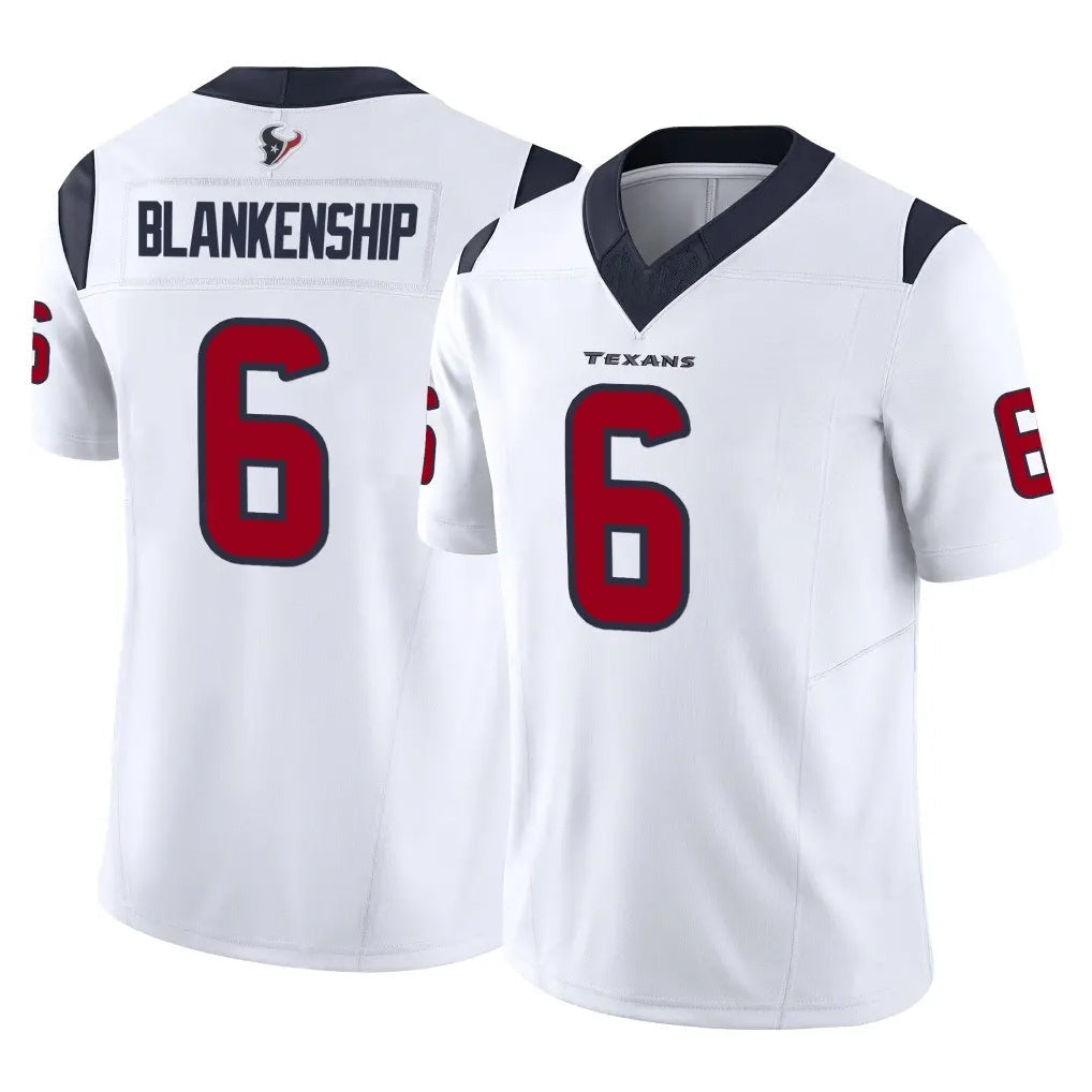 Punc H.Texans #6 Reed Blankenship Player White Limited Vapor F.U.S.E. Home Game Stitched Jerseys
