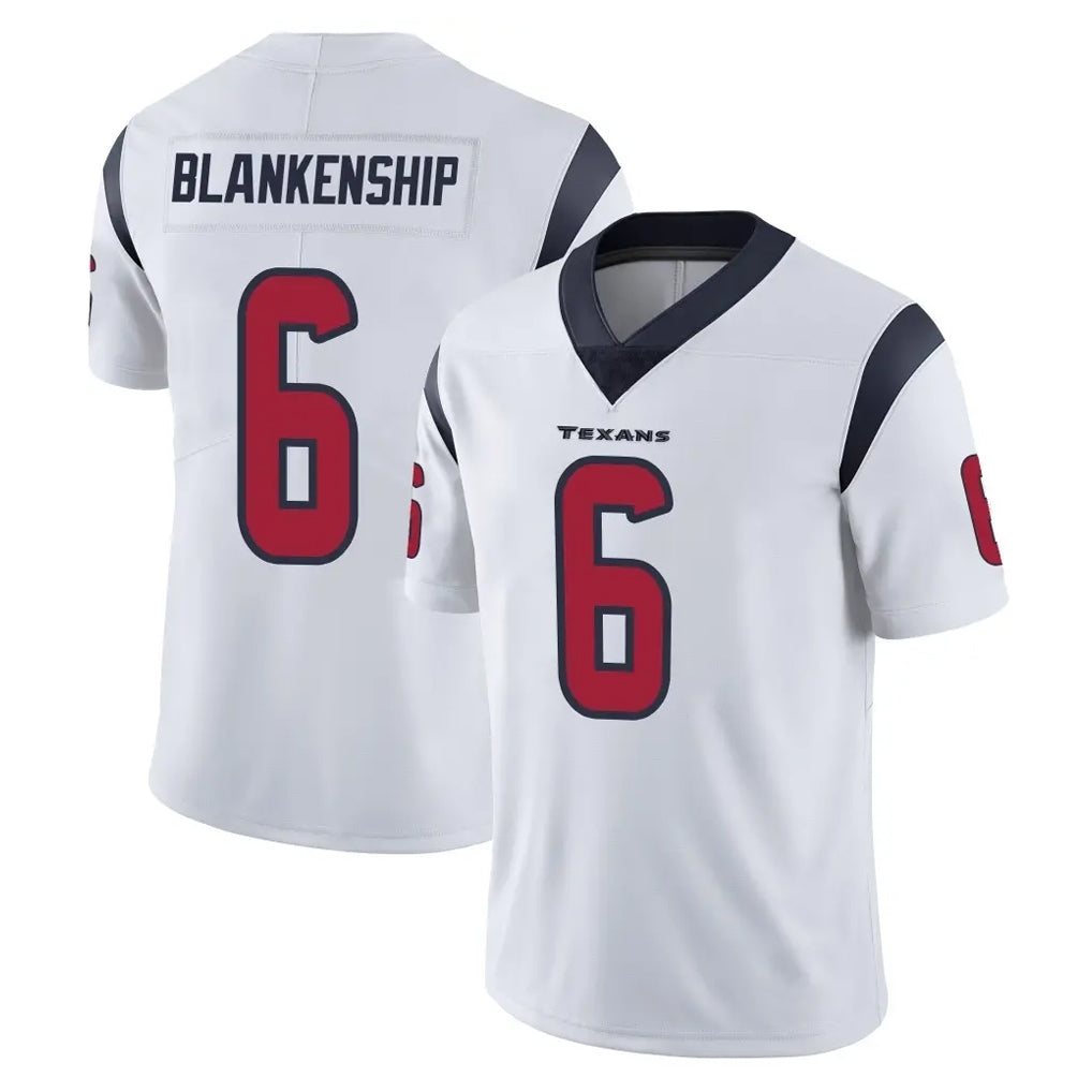 Punc H.Texans #6 Reed Blankenship Player White Limited Vapor Untouchable Home Game Stitched Jerseys