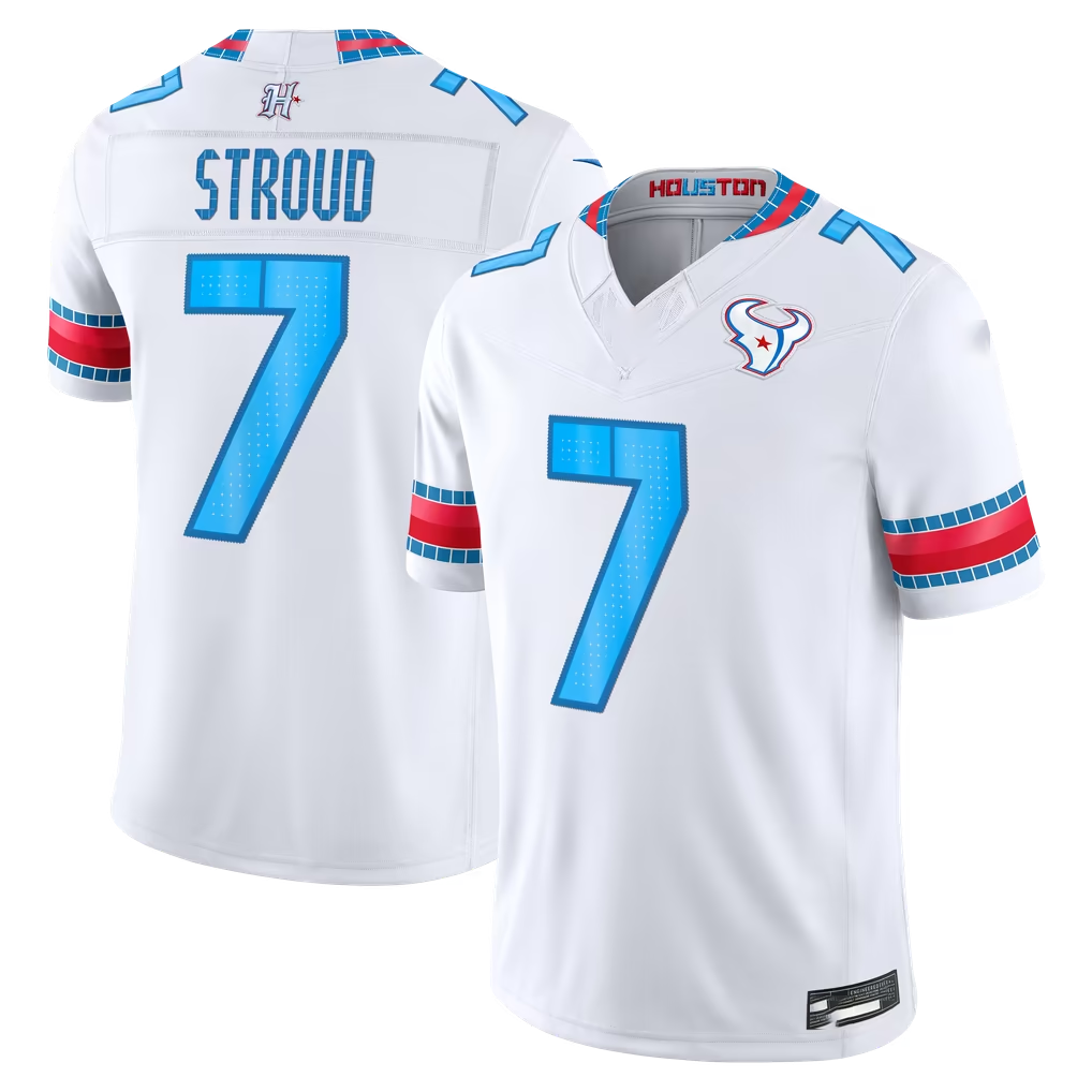 Punc H.Texans #7 C.J. Stroud White 2026 Rivalries Collection Limited Stitched Jerseys