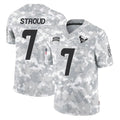 Punc H.Texans #7 CJ Stroud Player Arctic Camo Salute To Service Limited Game Stitched Jerseys