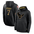 Punc H.Texans #7 CJ Stroud Player Black Salute to Service Hoodies Limited Game Stitched Jerseys