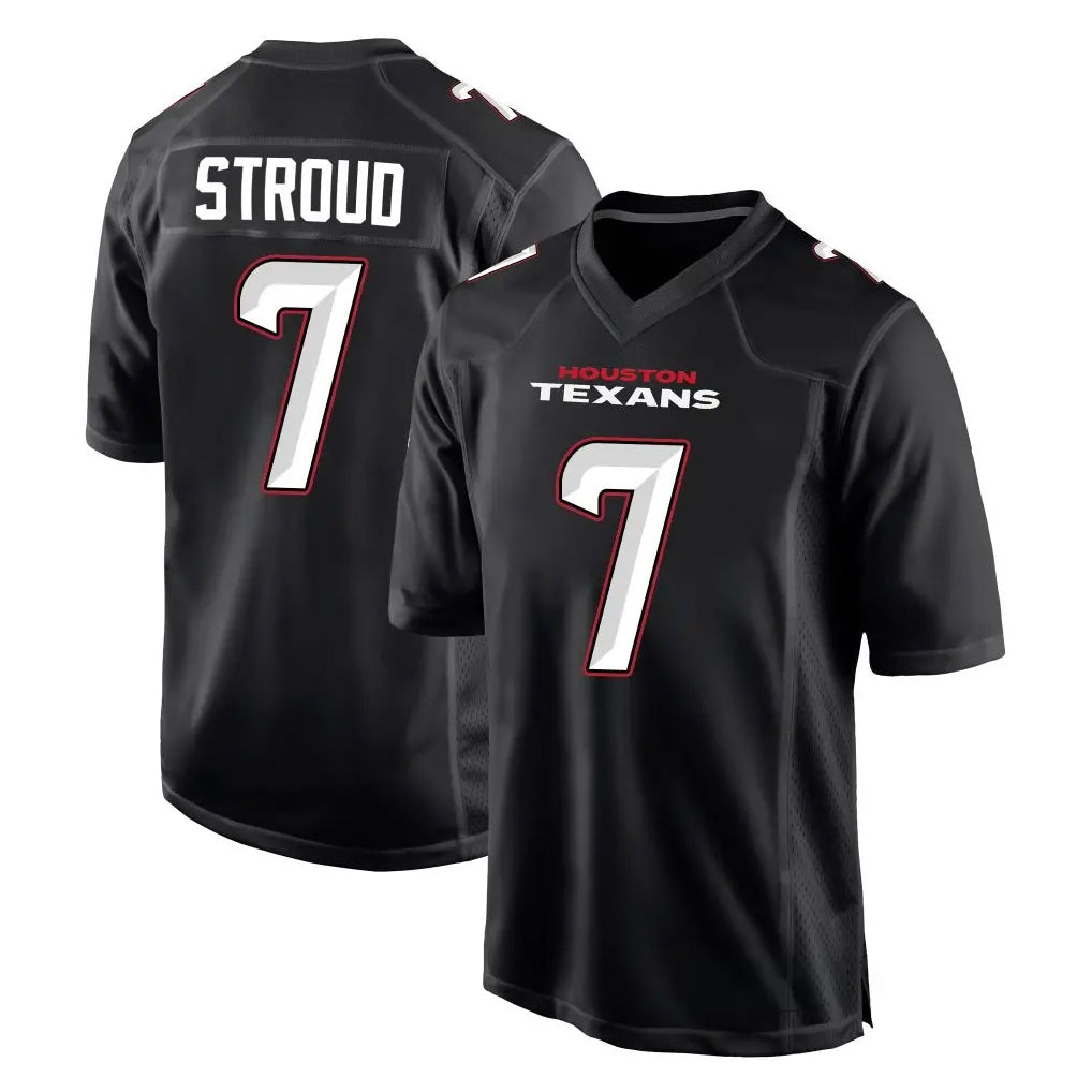 Punc H.Texans #7 CJ Stroud Player Carbon Black Fashion Home Game Stitched Jerseys