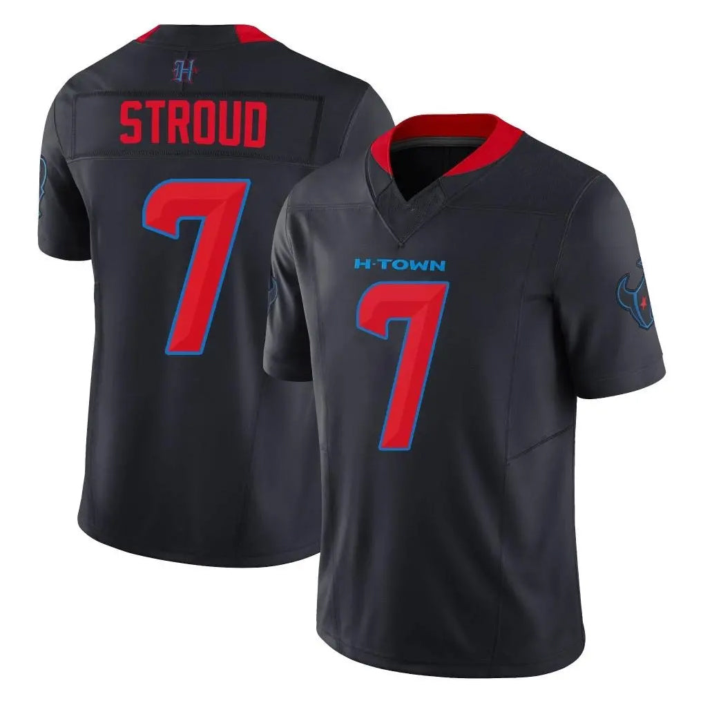 Punc H.Texans #7 CJ Stroud Player Navy Limited 2nd Alternate Vapor F.U.S.E. Home Game Stitched Jerseys