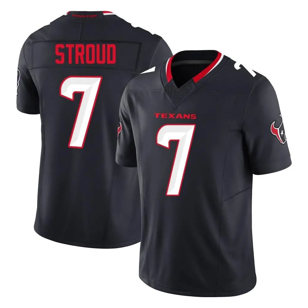 Punc H.Texans #7 CJ Stroud Player Navy Limited Alternate Vapor F.U.S.E. Home Game Stitched Jerseys