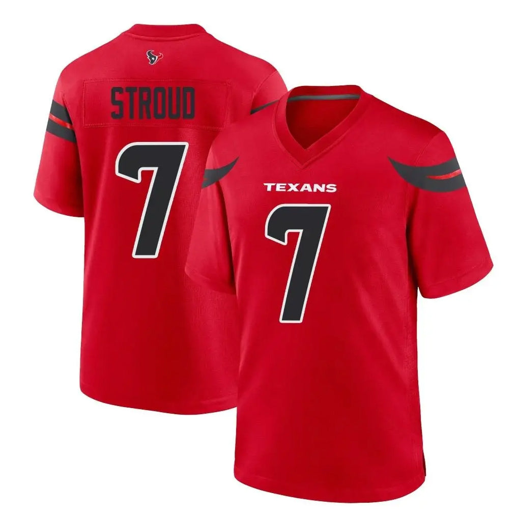 Punc H.Texans #7 CJ Stroud Player Red Alternate Home Game Stitched Jerseys