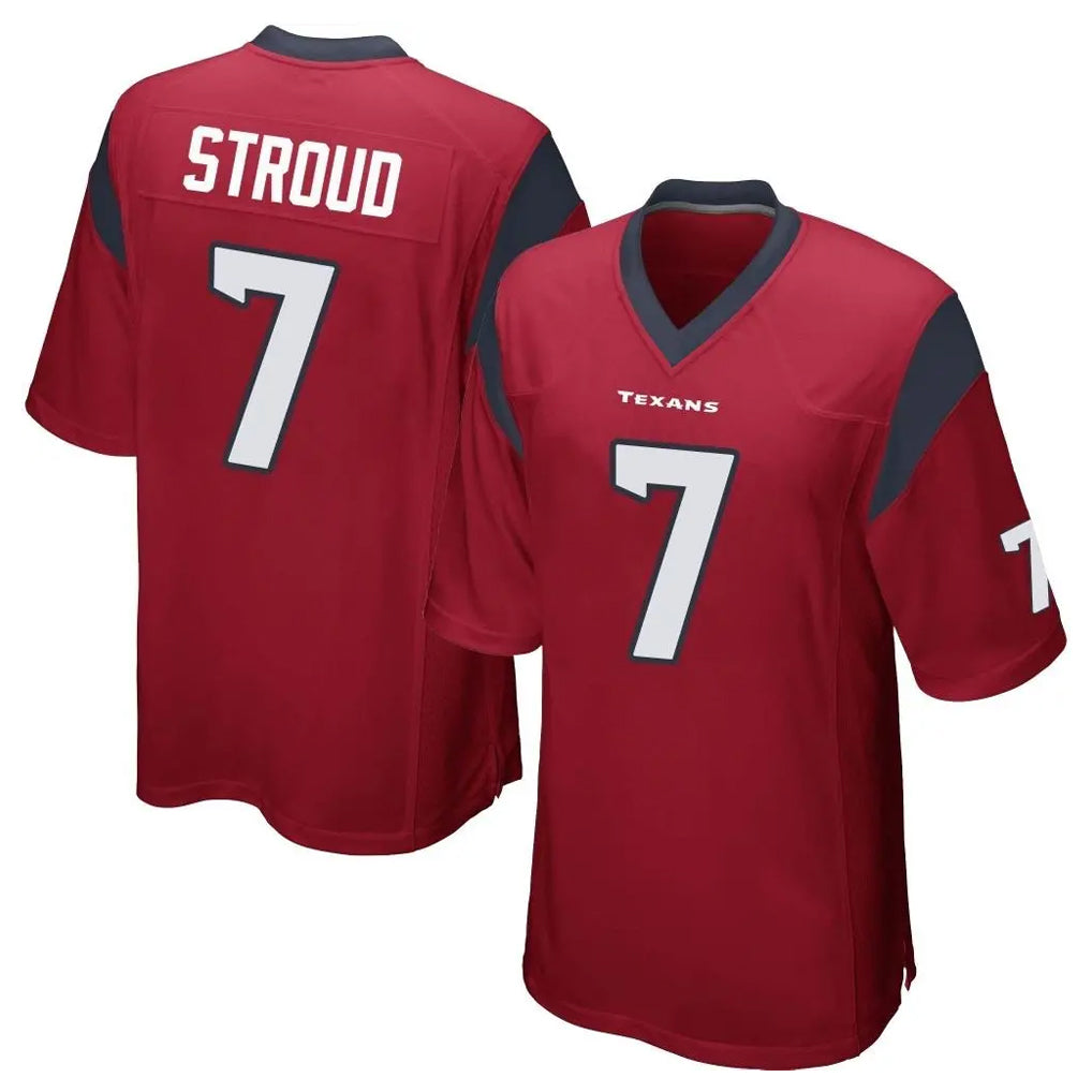 Punc H.Texans #7 CJ Stroud Player Red Home Game Stitched Jerseys