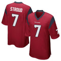 Punc H.Texans #7 CJ Stroud Player Red Home Game Stitched Jerseys