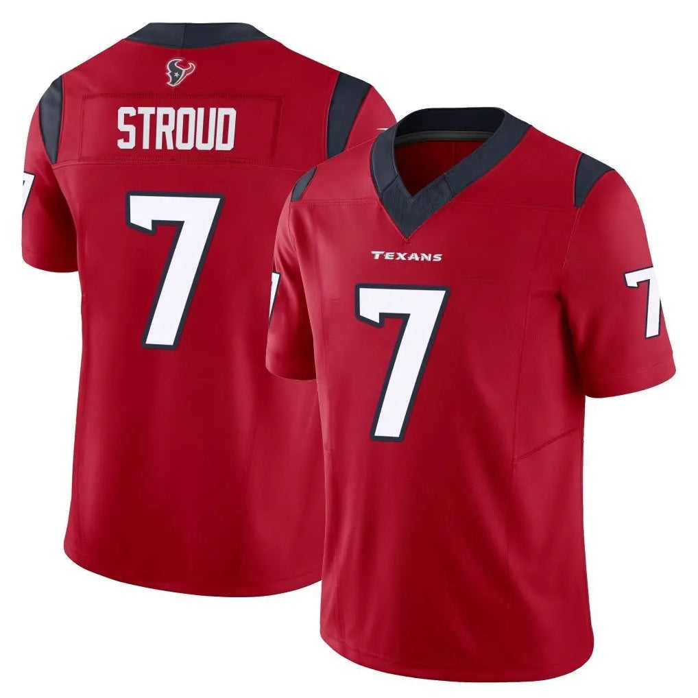 Punc H.Texans #7 CJ Stroud Player Red Limited Vapor F.U.S.E. Home Game Stitched Jerseys