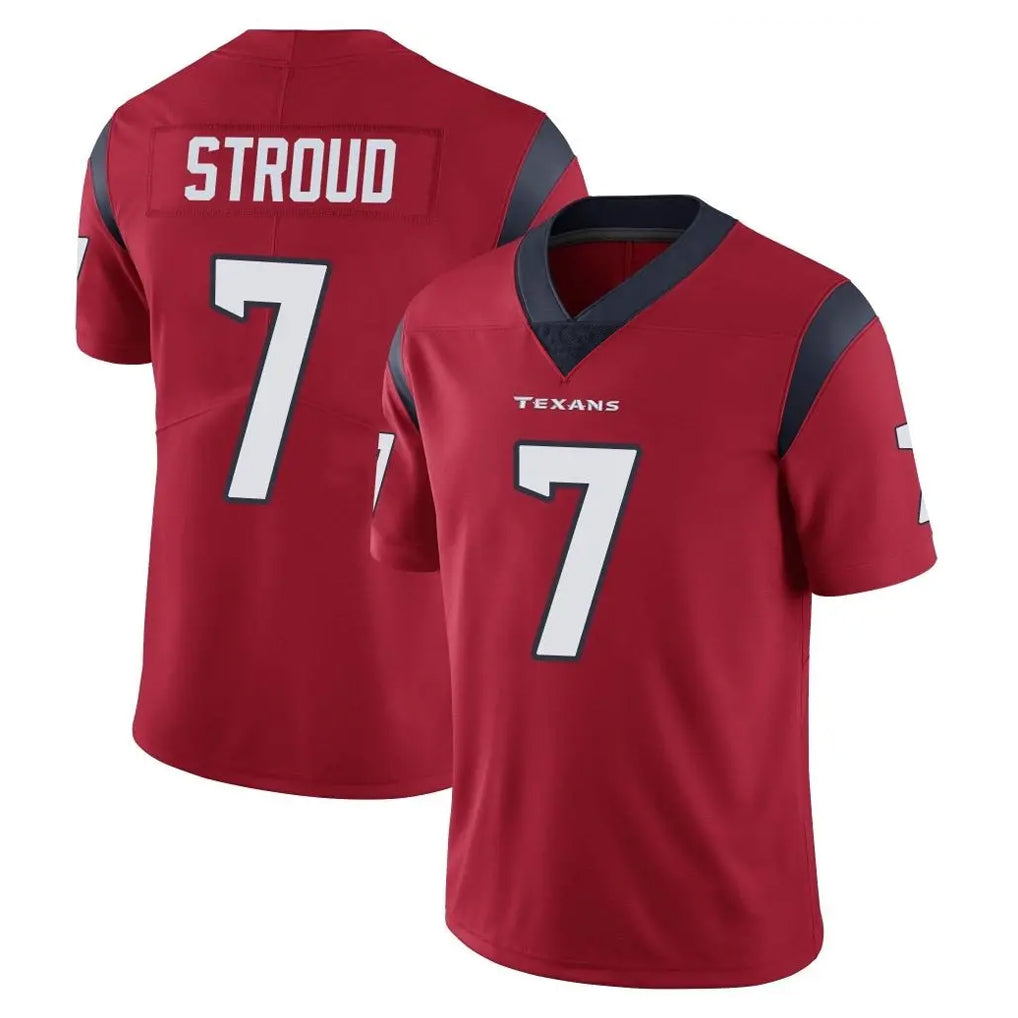 Punc H.Texans #7 CJ Stroud Player Red Limited Vapor Untouchable Home Game Stitched Jerseys