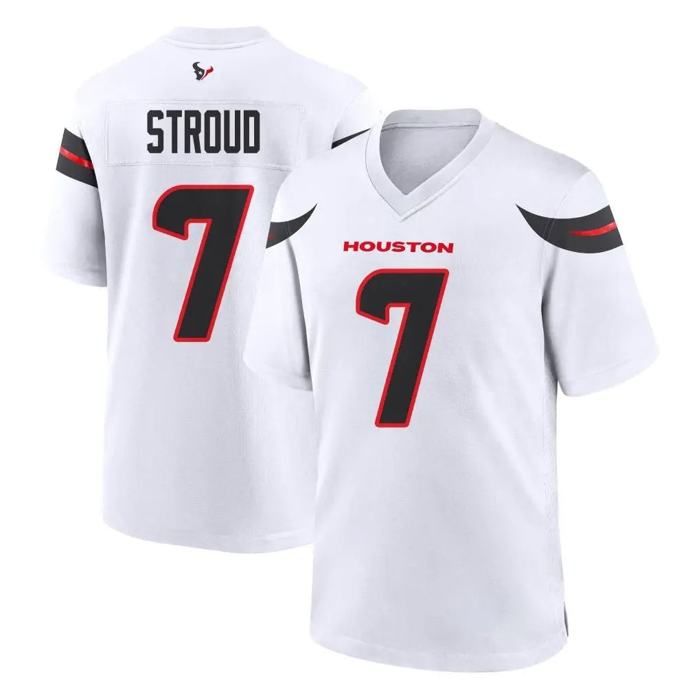 Punc H.Texans #7 CJ Stroud Player White Home Game Stitched Jerseys