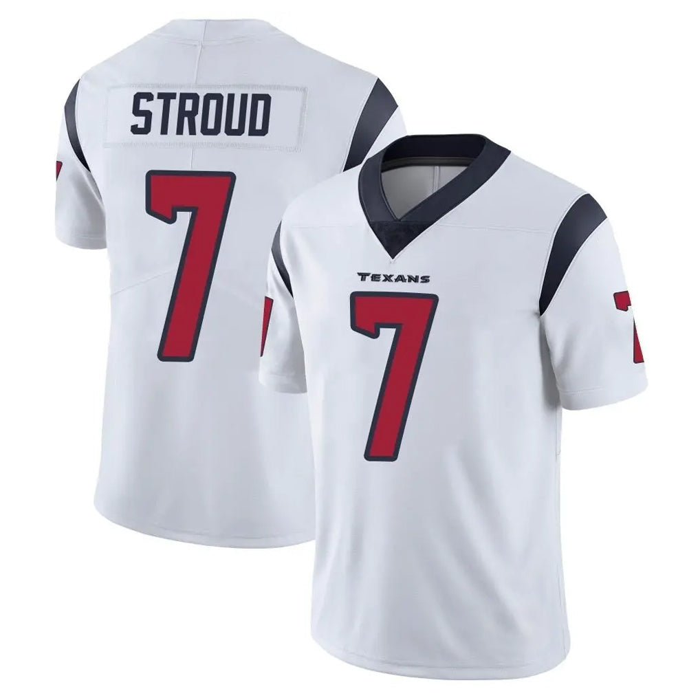 Punc H.Texans #7 CJ Stroud Player White Limited Vapor Untouchable Home Game Stitched Jerseys