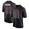 Punc H.Texans #81 Jayden Higgins Player Black Fashion Home Game Stitched Jerseys