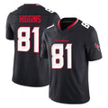 Punc H.Texans #81 Jayden Higgins Player Navy Limited Alternate Vapor F.U.S.E. Home Game Stitched Jerseys