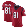 Punc H.Texans #81 Jayden Higgins Player Red Limited Vapor Untouchable Home Game Stitched Jerseys