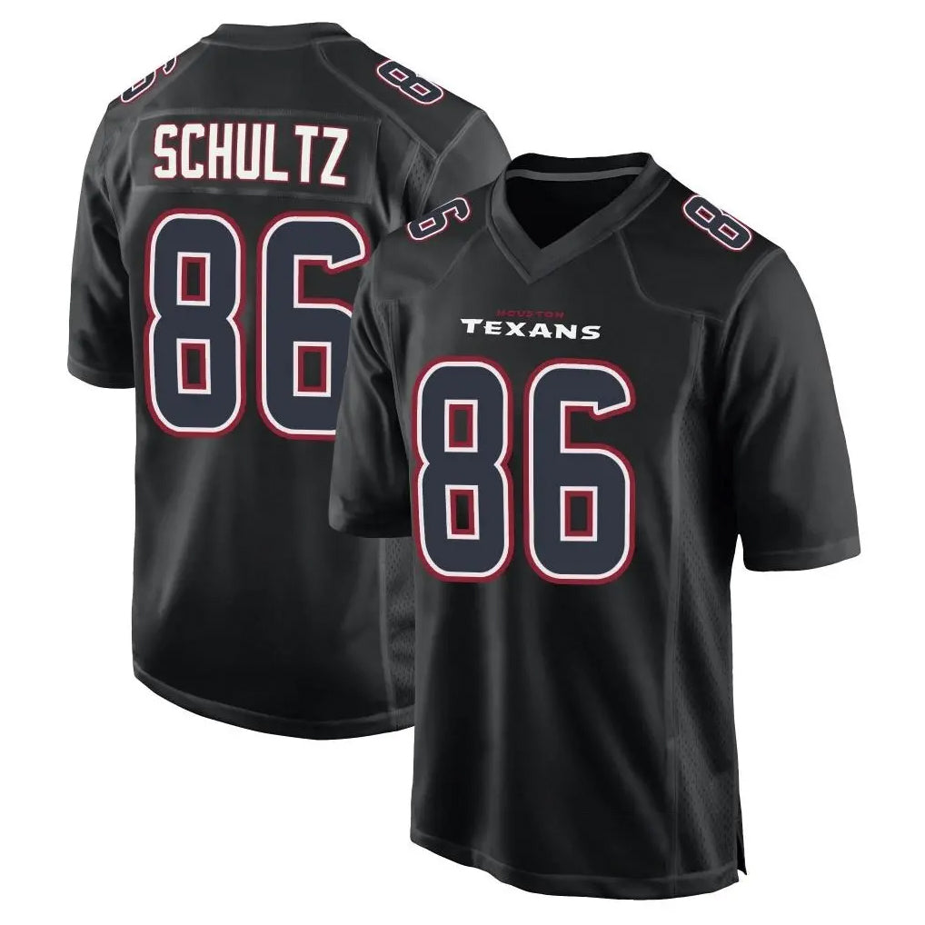Punc H.Texans #86 Dalton Schultz Player Black Fashion Home Game Stitched Jerseys