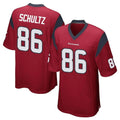 Punc H.Texans #86 Dalton Schultz Player Red Home Game Stitched Jerseys