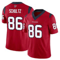 Punc H.Texans #86 Dalton Schultz Player Red Limited Vapor F.U.S.E. Home Game Stitched Jerseys