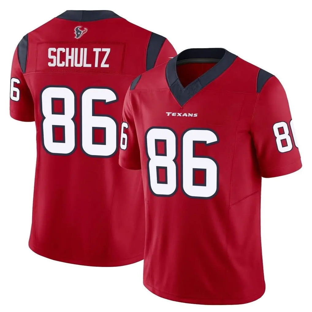 Punc H.Texans #86 Dalton Schultz Player Red Limited Vapor F.U.S.E. Home Game Stitched Jerseys
