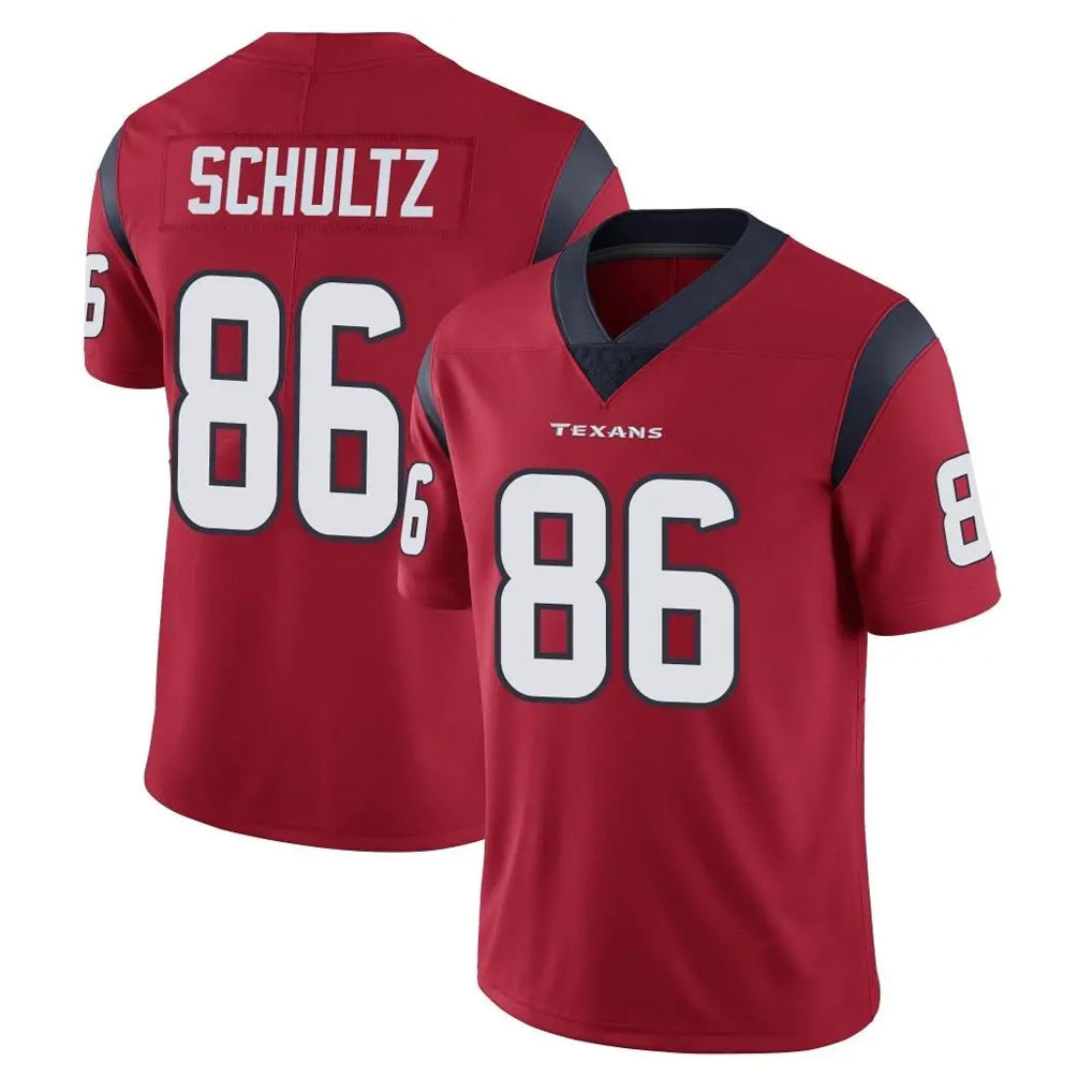 Punc H.Texans #86 Dalton Schultz Player Red Limited Vapor Untouchable Home Game Stitched Jerseys