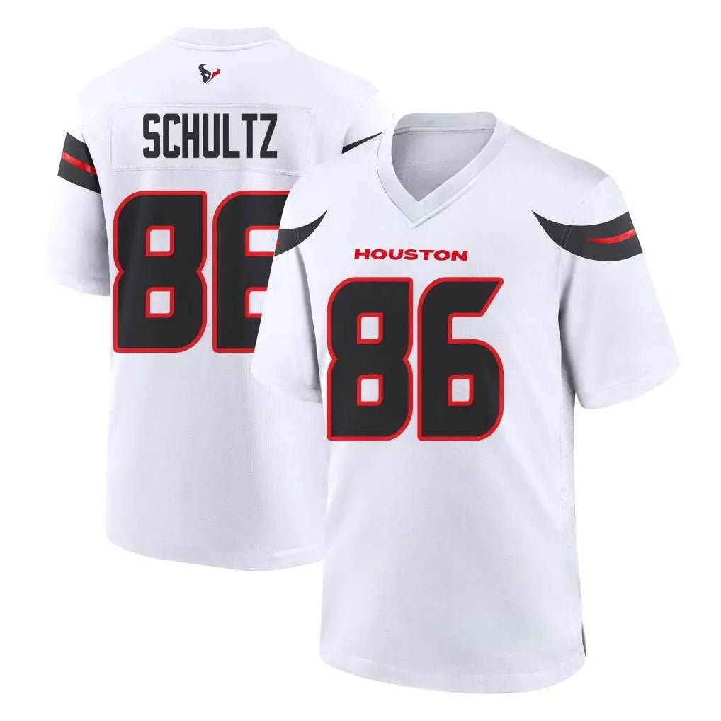 Punc H.Texans #86 Dalton Schultz Player White Home Game Stitched Jerseys