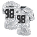 Punc H.Texans #98 Sheldon Rankins Player Arctic Camo Salute To Service Limited Game Stitched Jerseys