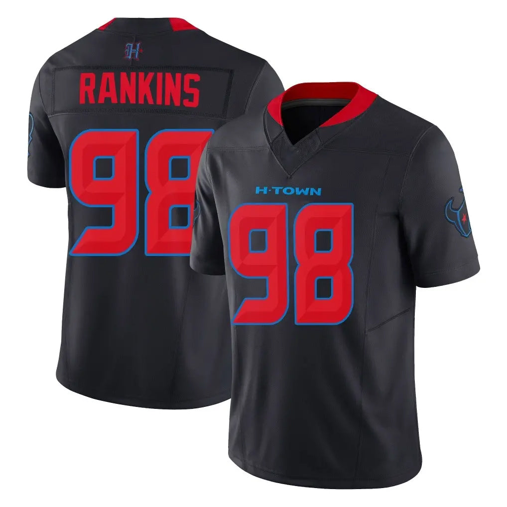 Punc H.Texans #98 Sheldon Rankins Player Navy Limited 2nd Alternate Vapor F.U.S.E. Home Game Stitched Jerseys