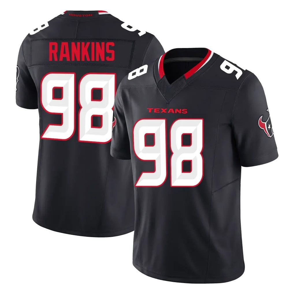 Punc H.Texans #98 Sheldon Rankins Player Navy Limited Alternate Vapor F.U.S.E. Home Game Stitched Jerseys