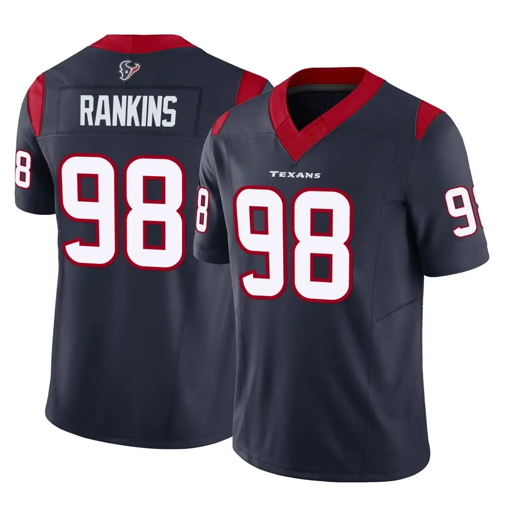 Punc H.Texans #98 Sheldon Rankins Player Navy Limited Vapor F.U.S.E. Home Game Stitched Jerseys
