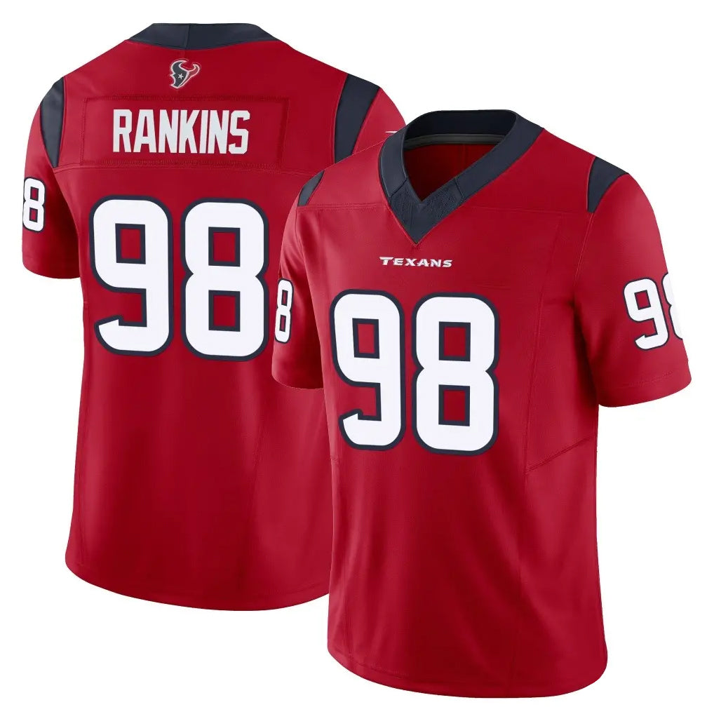 Punc H.Texans #98 Sheldon Rankins Player Red Limited Vapor F.U.S.E. Home Game Stitched Jerseys