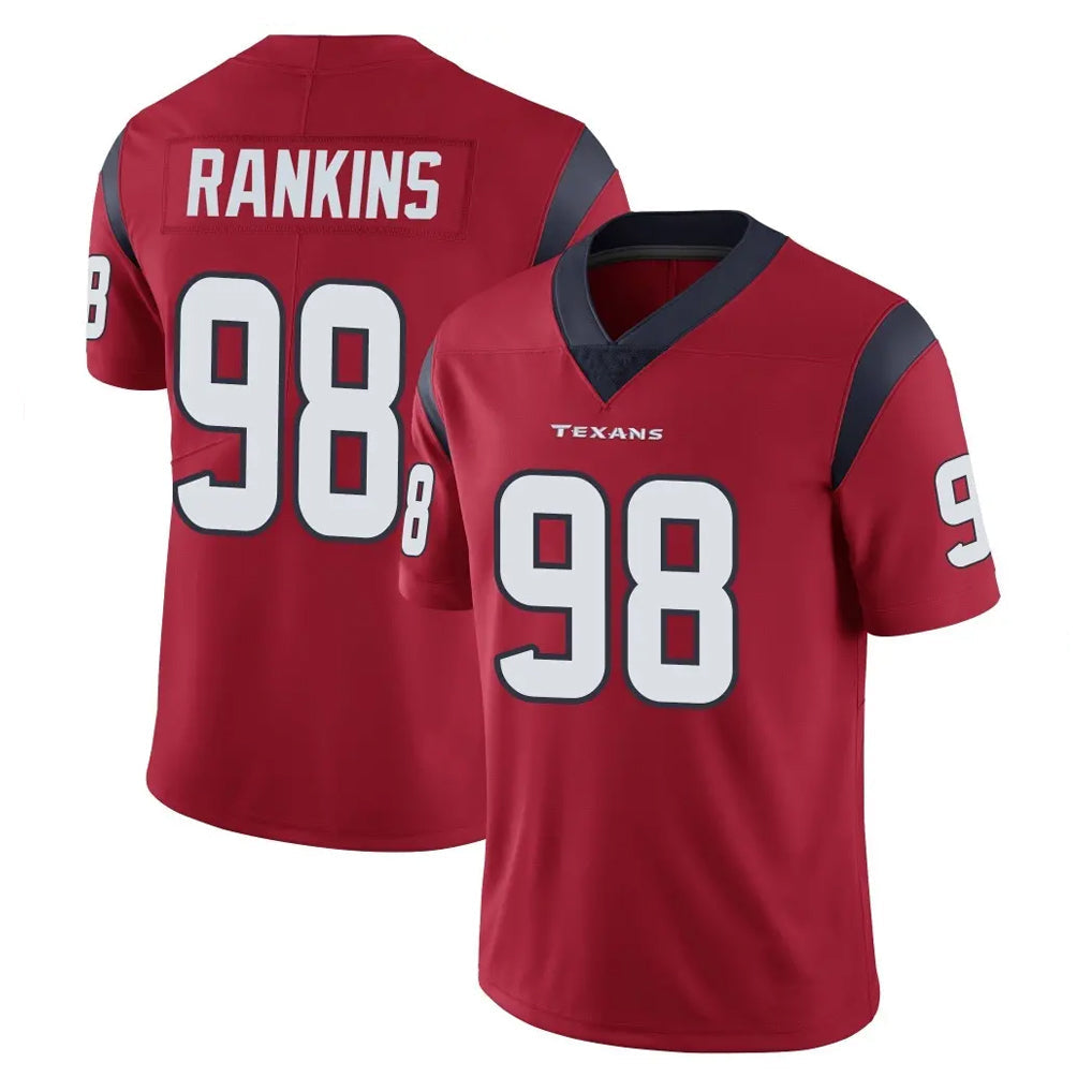 Punc H.Texans #98 Sheldon Rankins Player Red Limited Vapor Untouchable Home Game Stitched Jerseys