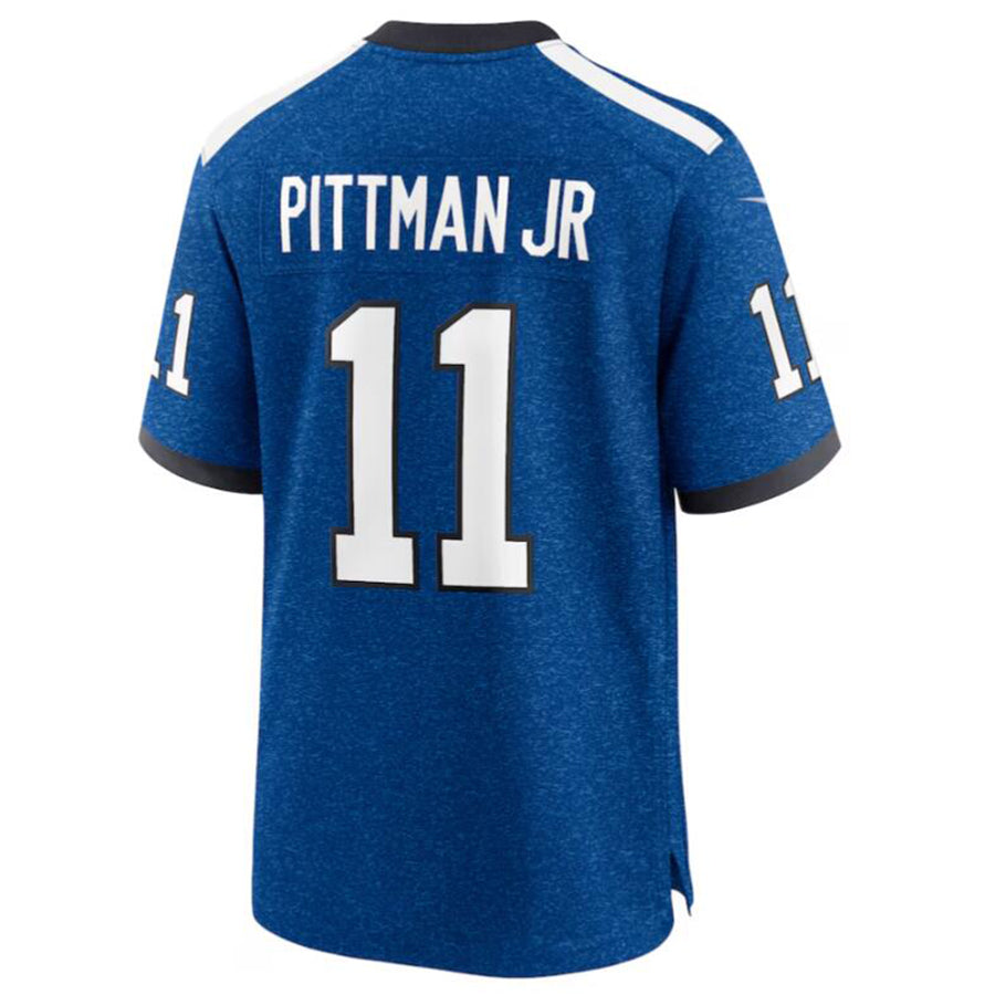 Punc IN.Colts #11 Michael Pittman Jr. Royal Indiana Nights Alternate Game Jersey Stitched Football Jerseys