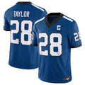 Punc IN.Colts #28 Jonathan Taylor Blue Vapor F.U.S.E. Limited Jersey American Stitched Jerseys