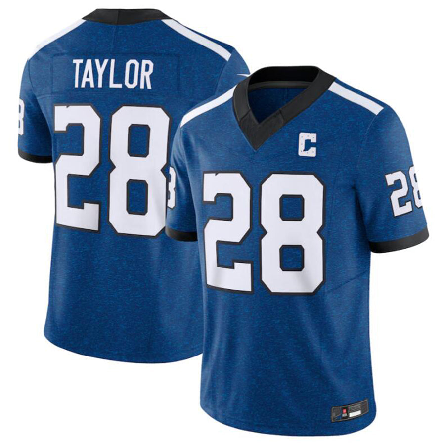 Punc IN.Colts #28 Jonathan Taylor Blue Vapor F.U.S.E. Limited Jersey American Stitched Jerseys