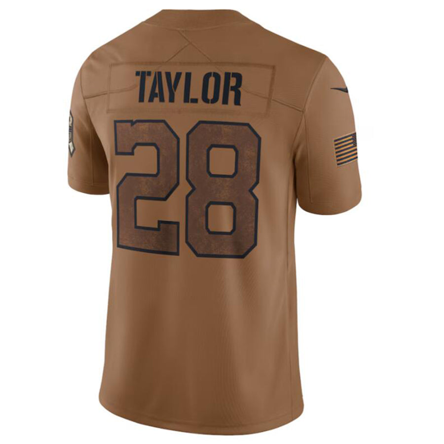 Punc IN.Colts #28 Jonathan Taylor Brown 2023 Salute To Service Limited Jersey Stitched Jersey