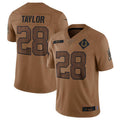 Punc IN.Colts #28 Jonathan Taylor Brown 2023 Salute To Service Limited Jersey Stitched Jerseys