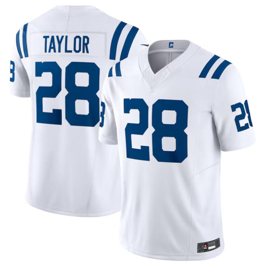 Punc IN.Colts #28 Jonathan Taylor White Vapor F.U.S.E. Limited Jersey American Stitched Jerseys