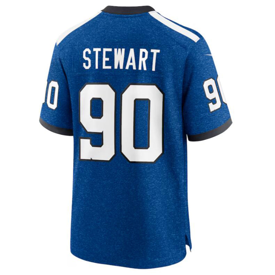 Punc IN.Colts #90 Grover Stewart Royal Indiana Nights Alternate Game Jersey American Stitched Football Jerseys