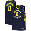 Punc I.Pacers #0 Tyrese Haliburton  Navy Big & Tall Fast Break Jerseys - Icon Edition