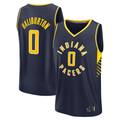 Punc I.Pacers #0 Tyrese Haliburton  Navy Fast Break Replica Jerseys - Icon Edition