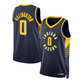 Punc I.Pacers #0 Tyrese Haliburton Navy Swingman Jerseys - Icon Edition