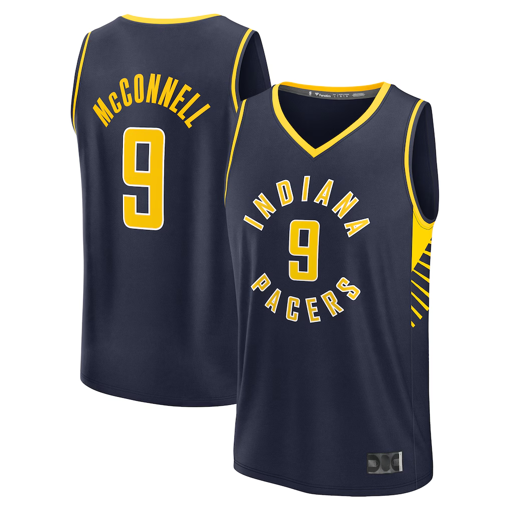 Punc I.Pacers #9 T.J. McConnell  Navy Fast Break Replica Player Jerseys - Icon Edition